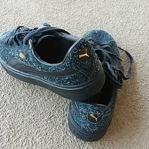 puma shoes green colour